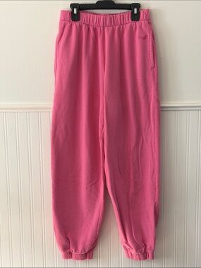 Hollister Bright Pink Fleece Joggers